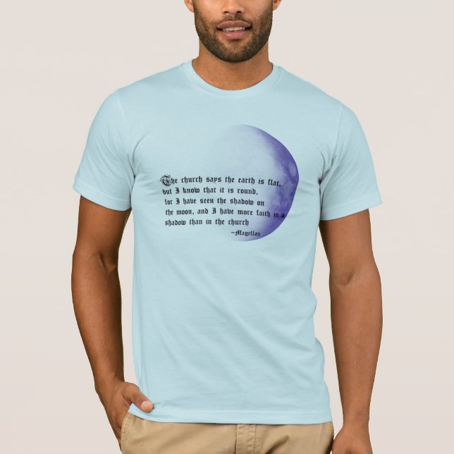 T-shirt Lune athée (Devant)