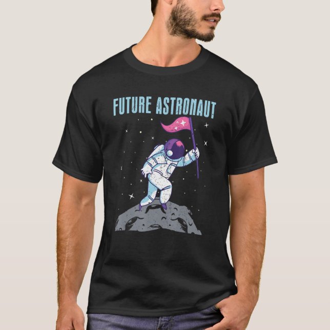 T-shirt Lune Atterrissage Espace Voyage Astronomie Science (Devant)
