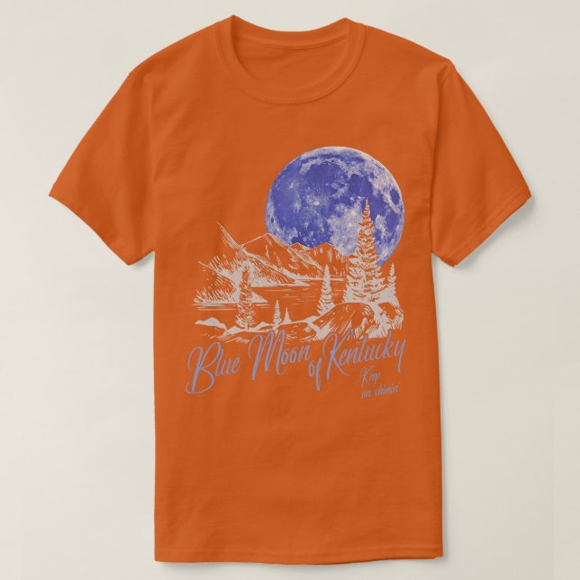 T-shirt Lune Bleue Du Kentucky (Design devant)