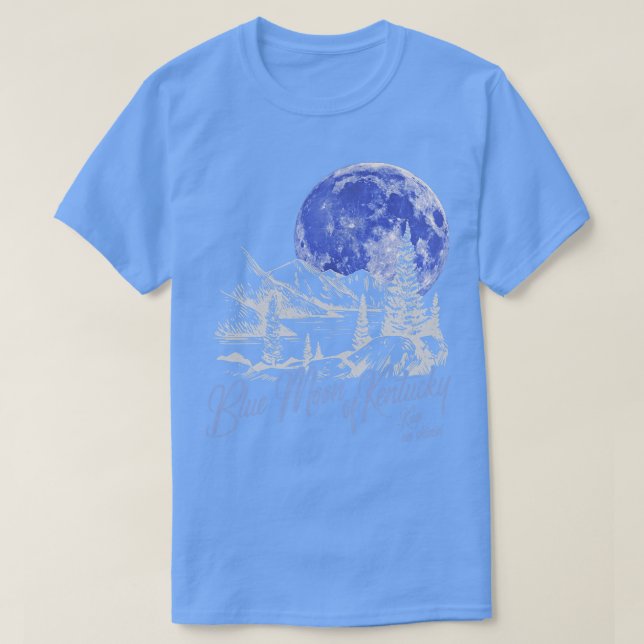 T-shirt Lune Bleue Du Kentucky (Design devant)