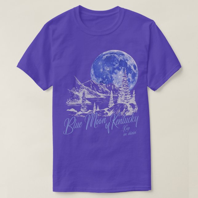T-shirt Lune Bleue Du Kentucky (Design devant)