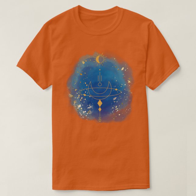 T-shirt Lune bleue ésotérique (Design devant)