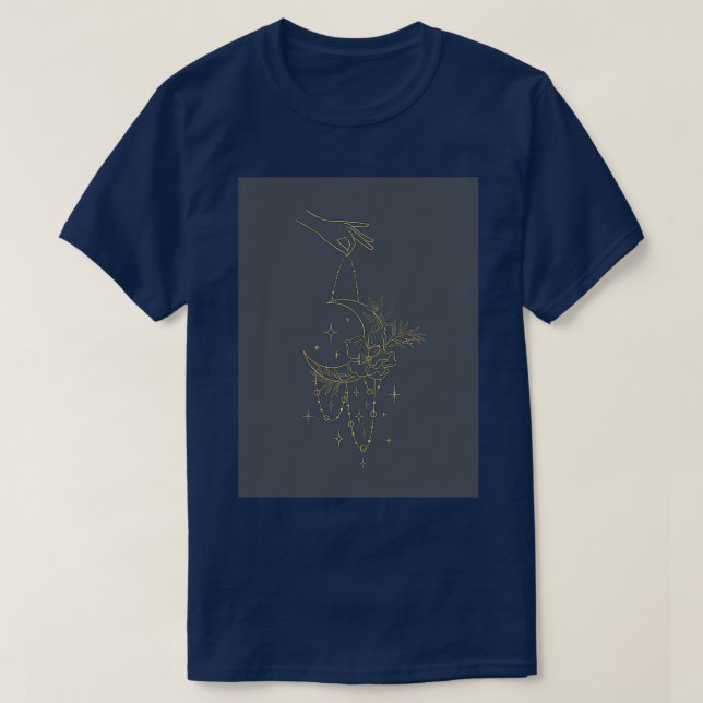 T-shirt Lune céleste bohémienne (Design devant)