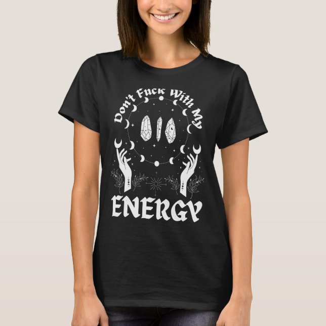 T-shirt Lune Céleste Et Cristaux (Devant)