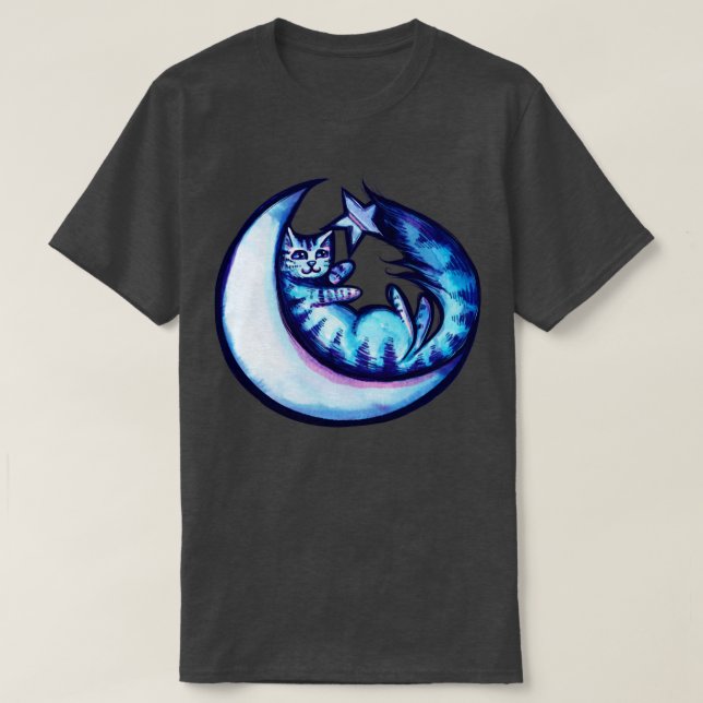 T-shirt Lune Chat2 (Design devant)