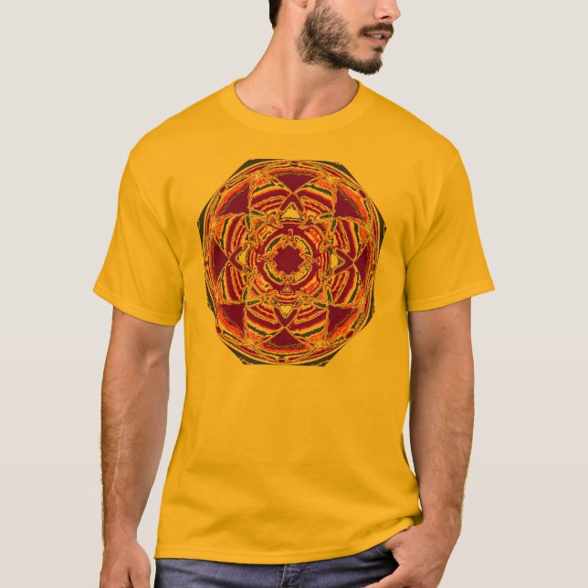 T-shirt L'une chemise atomique de mandala (Devant)