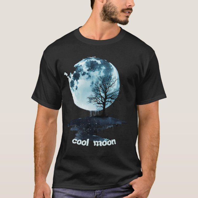 T-shirt Lune Cool classique (Devant)