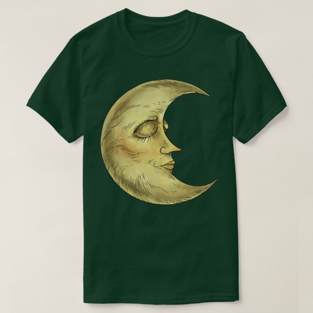 T-shirt Lune couchée Viking Pagan Wicca795 (Design devant)