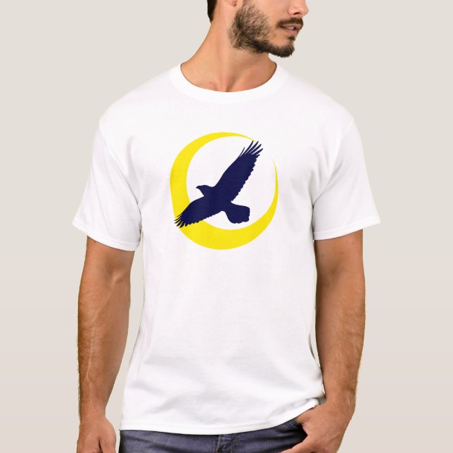 T-shirt Lune Croissant raven moon crescent (Devant)