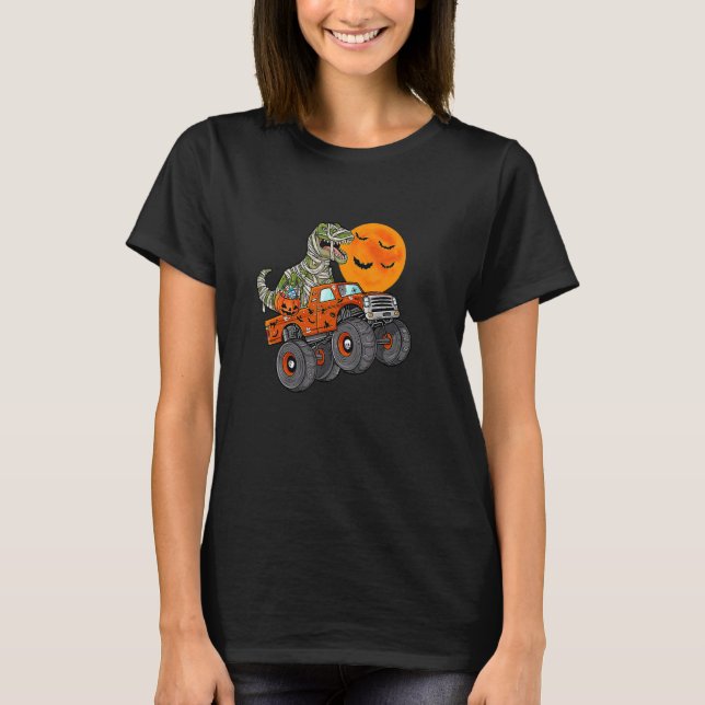 T-shirt Lune de camion Dinosaur Halloween (Devant)