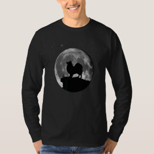 T-shirt Lune de Chien Spitz allemande