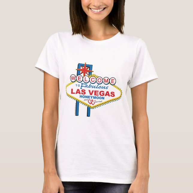 T-shirt Lune de miel de Las Vegas (Devant)