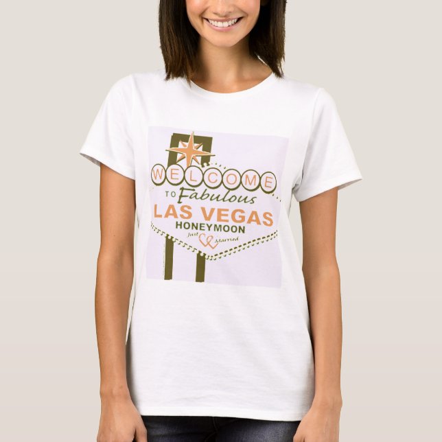 T-shirt Lune de miel de Las Vegas (Devant)