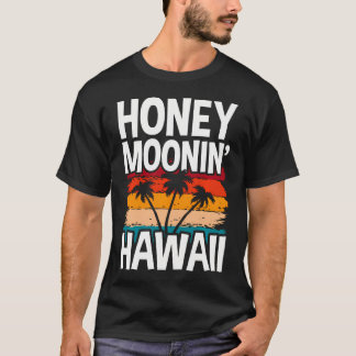T-shirt Lune de miel hawaïenne et jeunes mariés à Hawaii o