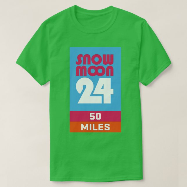 T-shirt Lune De Neige 24 50 Miles (Design devant)