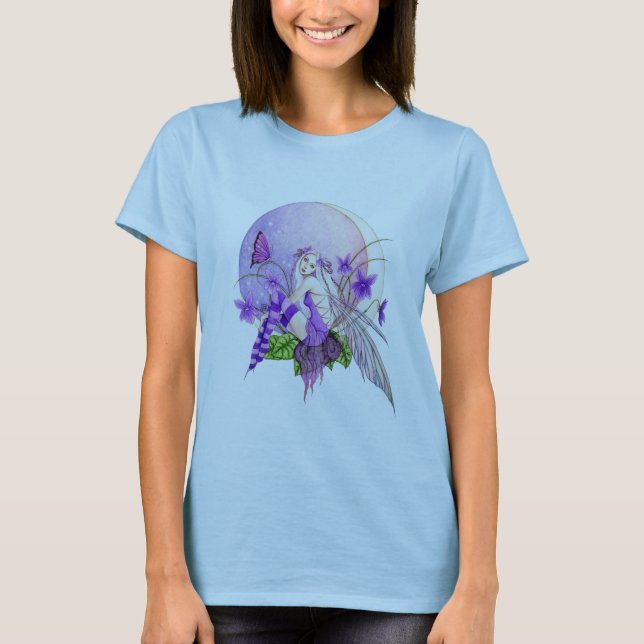 T-shirt Lune de violette douce (Devant)