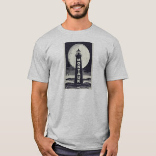 T-shirt Lune du phare de Montauk Point
