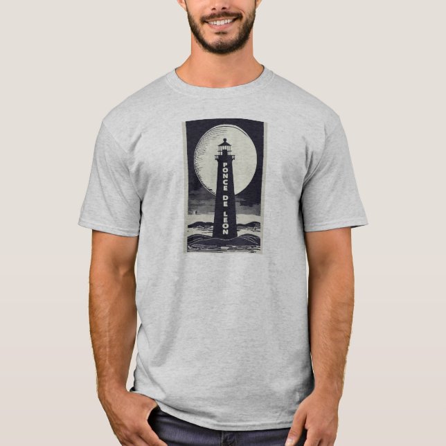 T-shirt Lune du phare de Ponce De Leon (Devant)