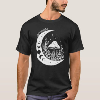 T-shirt Lune et champignons