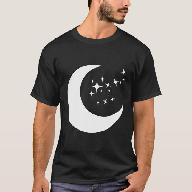 T-shirt Lune Et Étoiles (Devant)