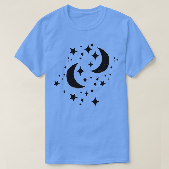 T-shirt Lune et étoiles (Design devant)