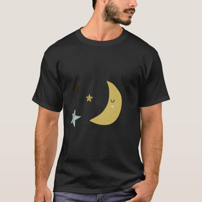 T-shirt Lune Et Étoiles (Devant)