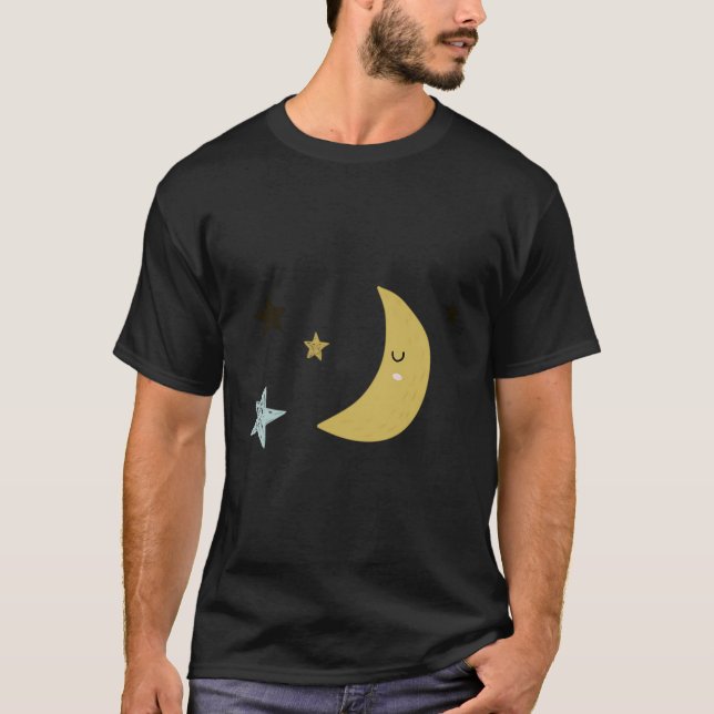 T-shirt Lune Et Étoiles (Devant)