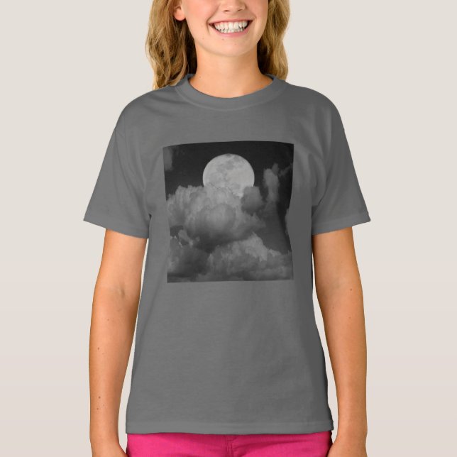 T-shirt Lune et nuages sur le Kansas (Devant)