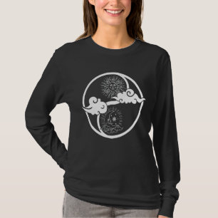 T-shirt Lune Et Soleil Om Arbre De Vie Bouddhiste Mandala
