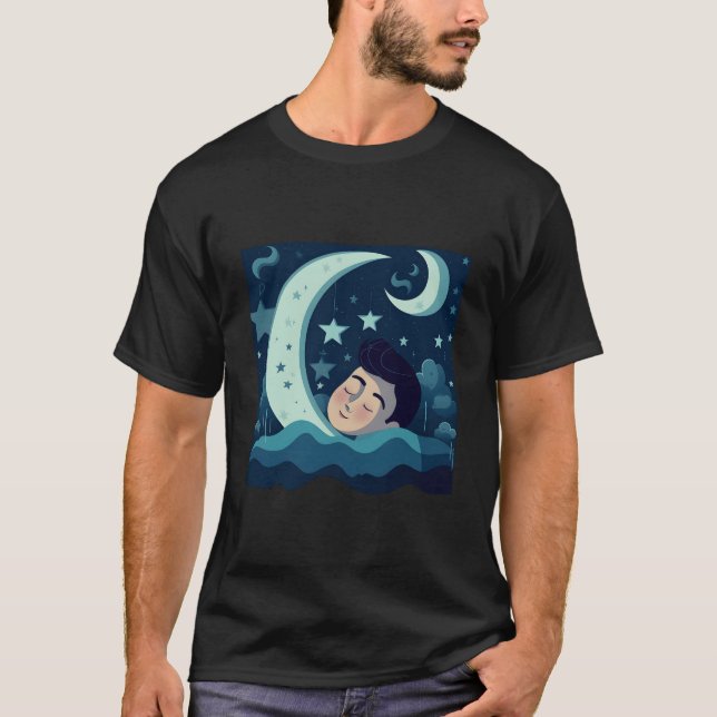 T-shirt Lune et sommeil (Devant)