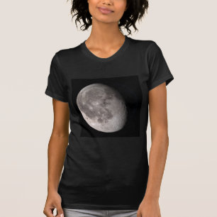 T-shirt Lune gibbbous en déclin et en épilation noir