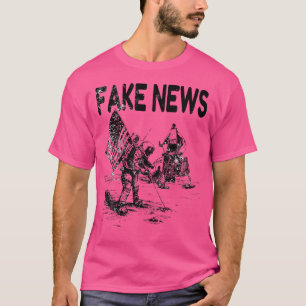 T-shirt Lune Landing Lie Faux News Apollo 11 Luna Moon Hoa