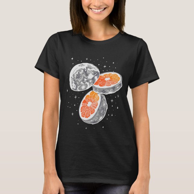 T-shirt Lune orange (Devant)