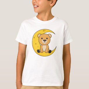 T-shirt Lune Ours Bonne Lune Nuit Lune Ours Mignons Animau