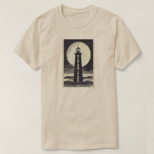 T-shirt Lune phare de Michigan Island