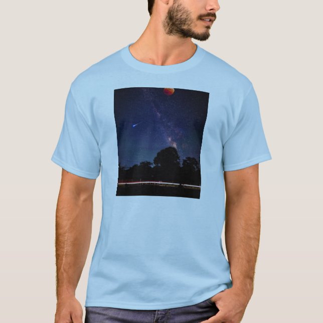 T-shirt lune rouge (Devant)