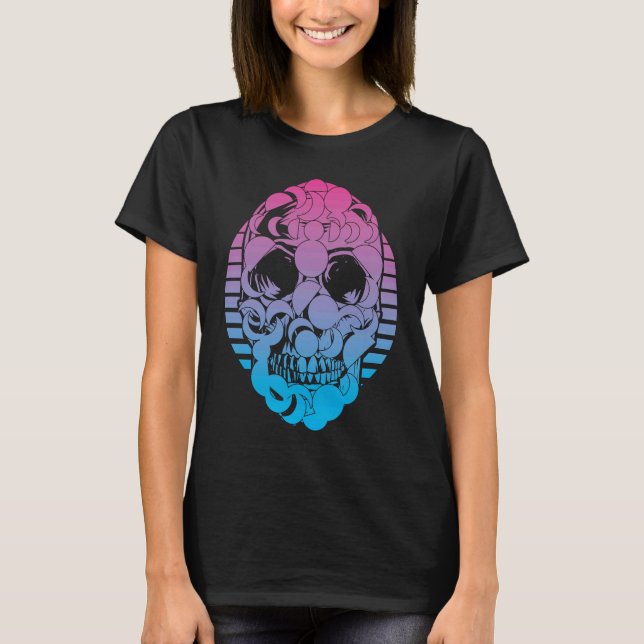 T-shirt lunes Vaporwave esthétique (Devant)