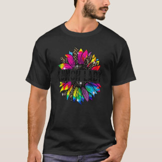 T-shirt Lunette Lady Tournesol Leopard Tie Dye Retour À Sc