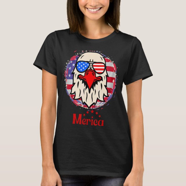 T-shirt Lunettes d'aigle Merica 3 (Devant)