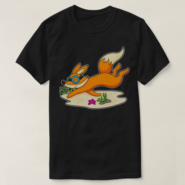 T-shirt Lunettes de bain Fox Diver (Design devant)