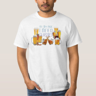 T-shirt Lunettes de bière SlipperyJoe’s pilsner lunettes s