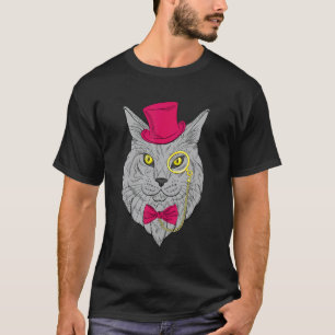 T-shirt Lunettes de chat hipster Kitten Spectacles Cute