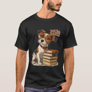 T-shirt Lunettes de chien de lecture du club de livre