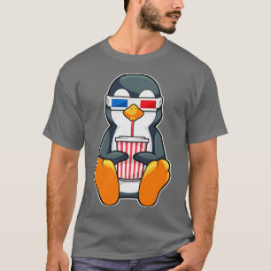 T-shirt Lunettes de cinéma Penguin Coupe de boisson