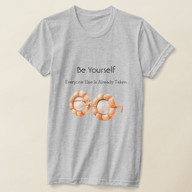 T-shirt Lunettes de citrouille Soyez vous-même (Poser)