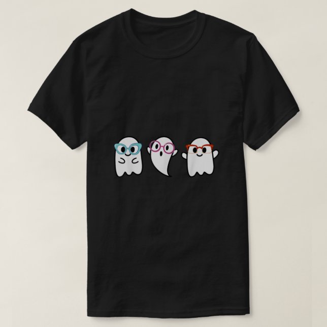 T-shirt Lunettes de fantôme pour bébé mignonne Optométrist (Design devant)