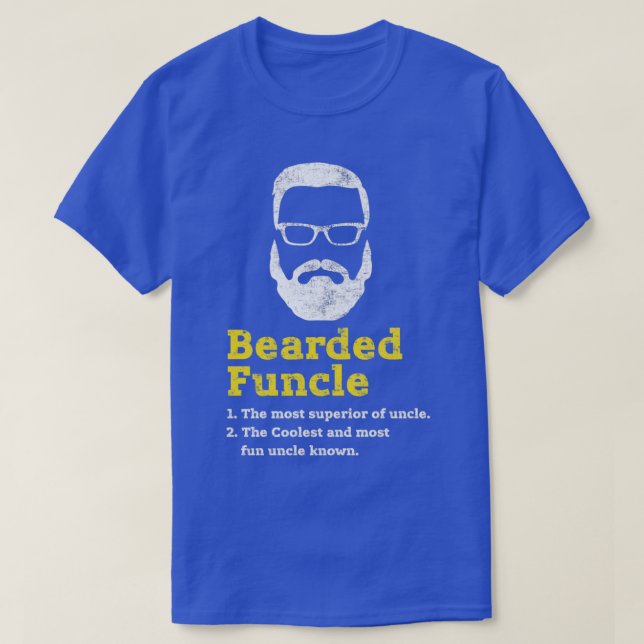 T-shirt Lunettes de Funcle non rasées, ennuyeuses, G (Design devant)