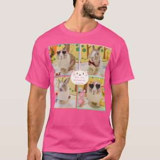 T-shirt Lunettes de lapin muffin mignonnes