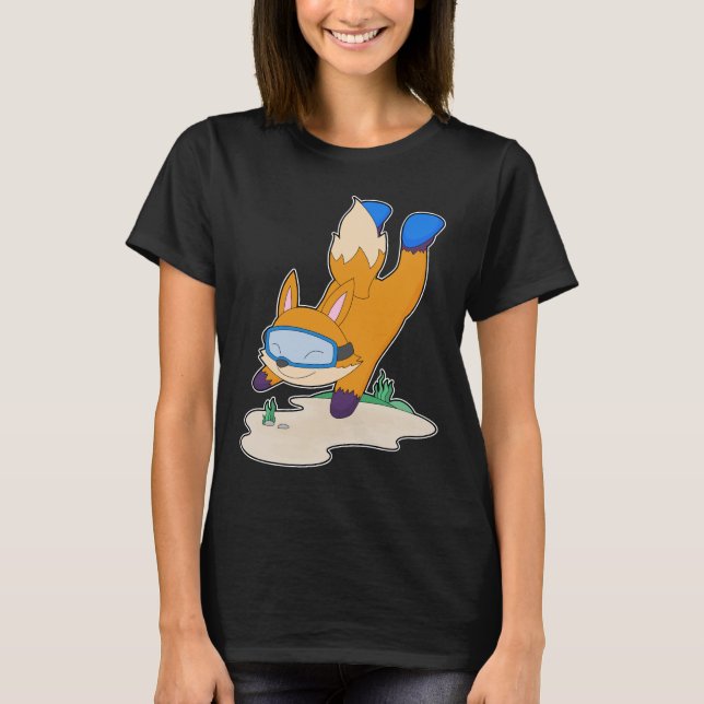 T-shirt Lunettes de natation de plongée Fox Diver (Devant)