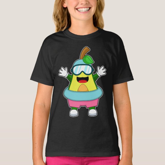 T-shirt Lunettes de natation pour avocat (Devant)